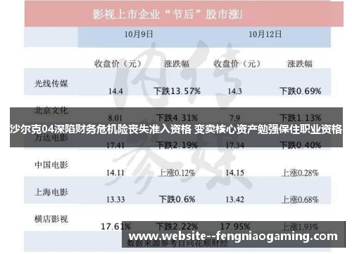沙尔克04深陷财务危机险丧失准入资格 变卖核心资产勉强保住职业资格 沙尔克04深陷财务危机险丧失准入资格 变卖核心资产勉强保住职业资格
